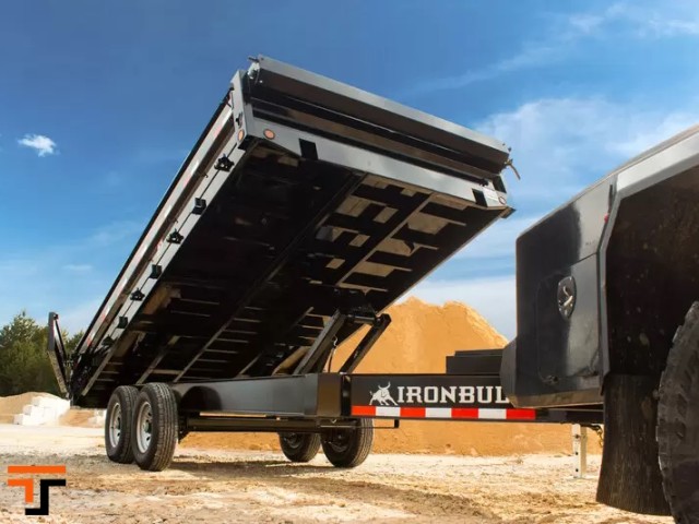 Iron Bull 8.5x14 14K Deckover Dump Trailer - DDP Iron Bull Trailer DDP9614072