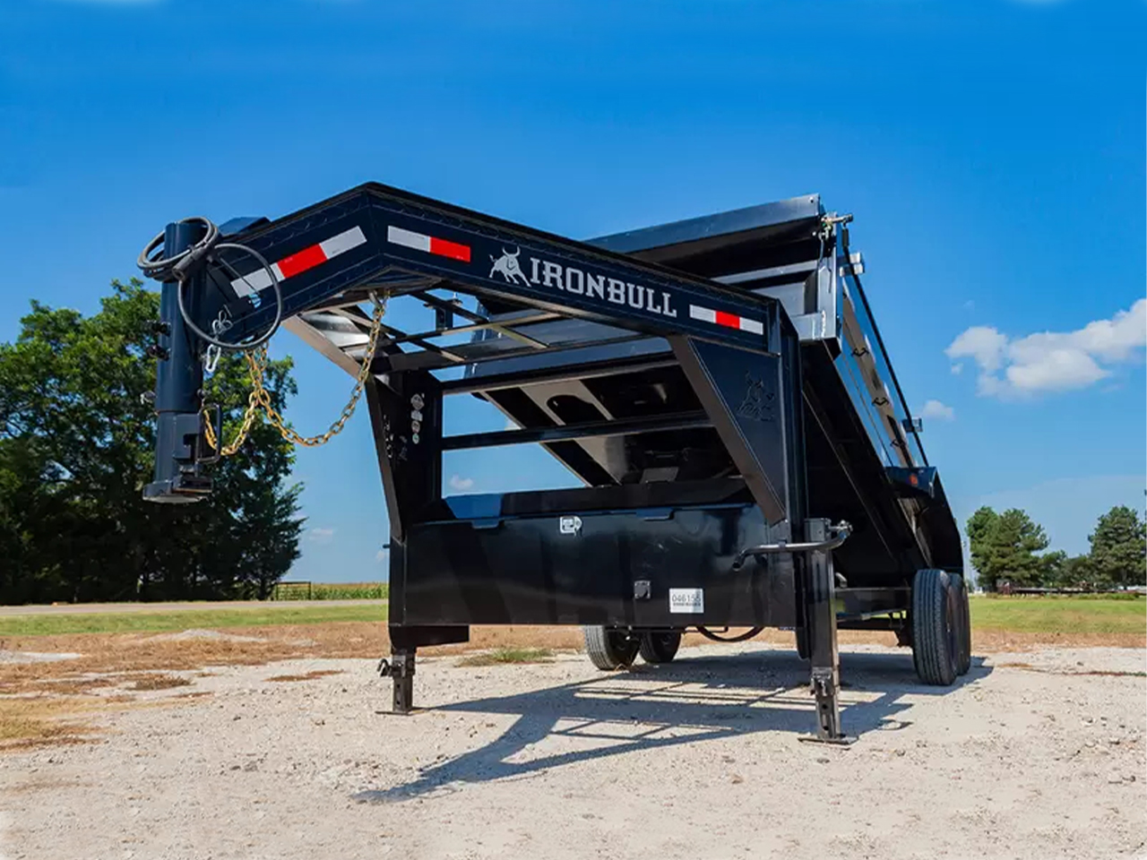 Iron Bull 7x16  16K 48" GN Gooseneck Dump Trailer - DTG  Trailer DTG8316082 ES2 S62