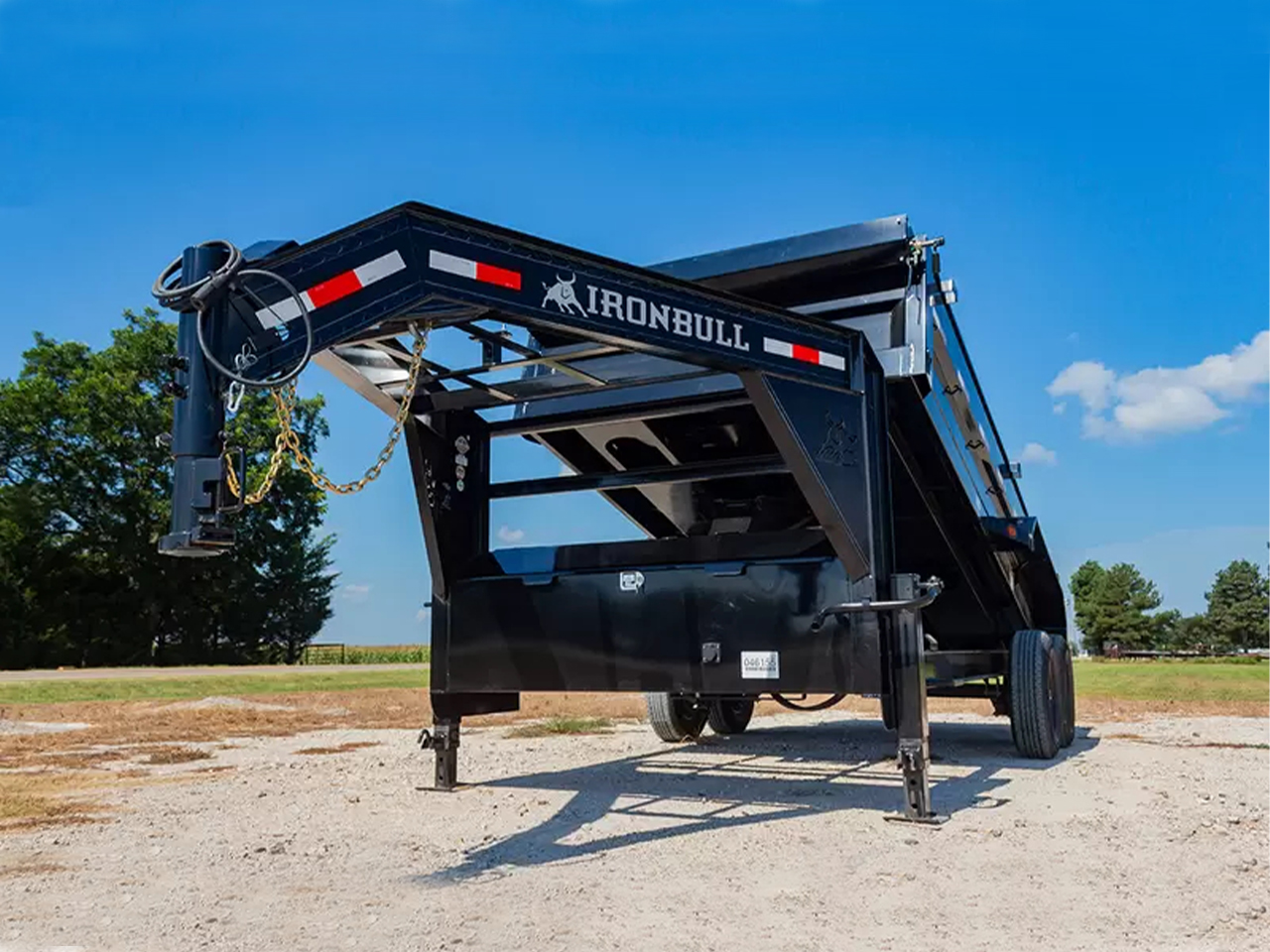 Iron Bull 7x16  16K 24" GN Gooseneck Dump Trailer - DTG Iron Bull Trailer DTG8316082 ES2