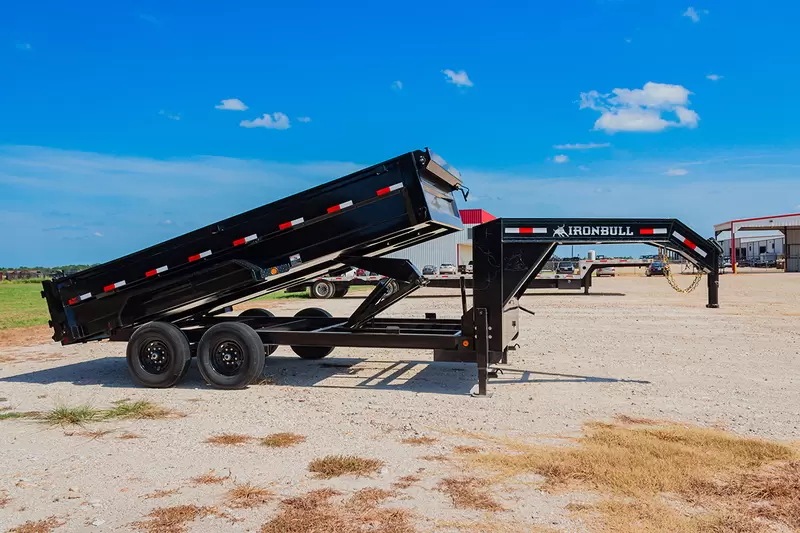 Iron Bull 7x16  16K 24" GN Gooseneck Dump Trailer - DTG Iron Bull Trailer DTG8316082 ES2