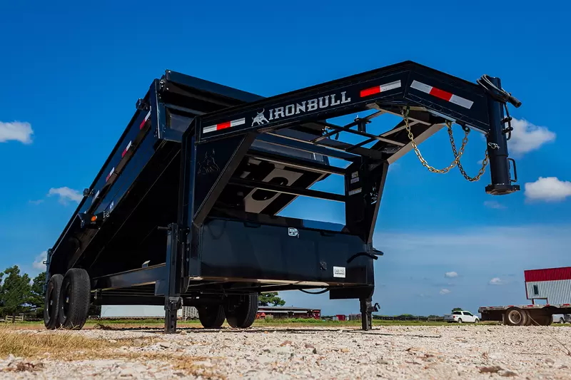 Iron Bull 7x16  16K 24" GN Gooseneck Dump Trailer - DTG Iron Bull Trailer DTG8316082 ES2