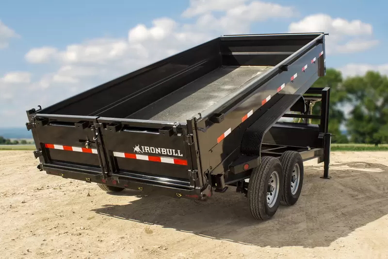 Iron Bull 7x16  16K 24" GN Gooseneck Dump Trailer - DTG Iron Bull Trailer DTG8316082 ES2