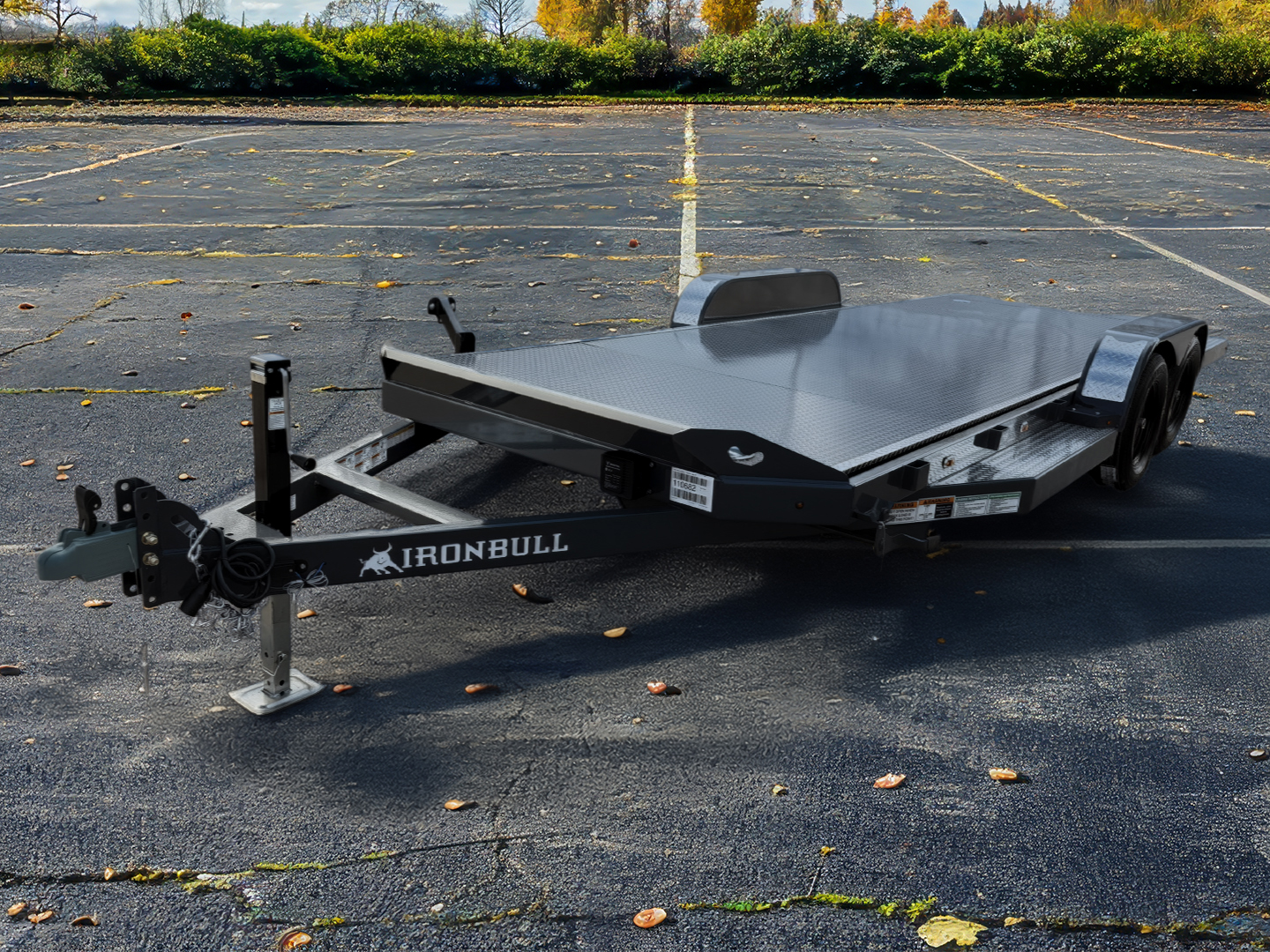 Iron Bull 7 x 20 7K Steel Gravity Tilt Car Hauler TRB Iron Bull Trailer TRB8320032