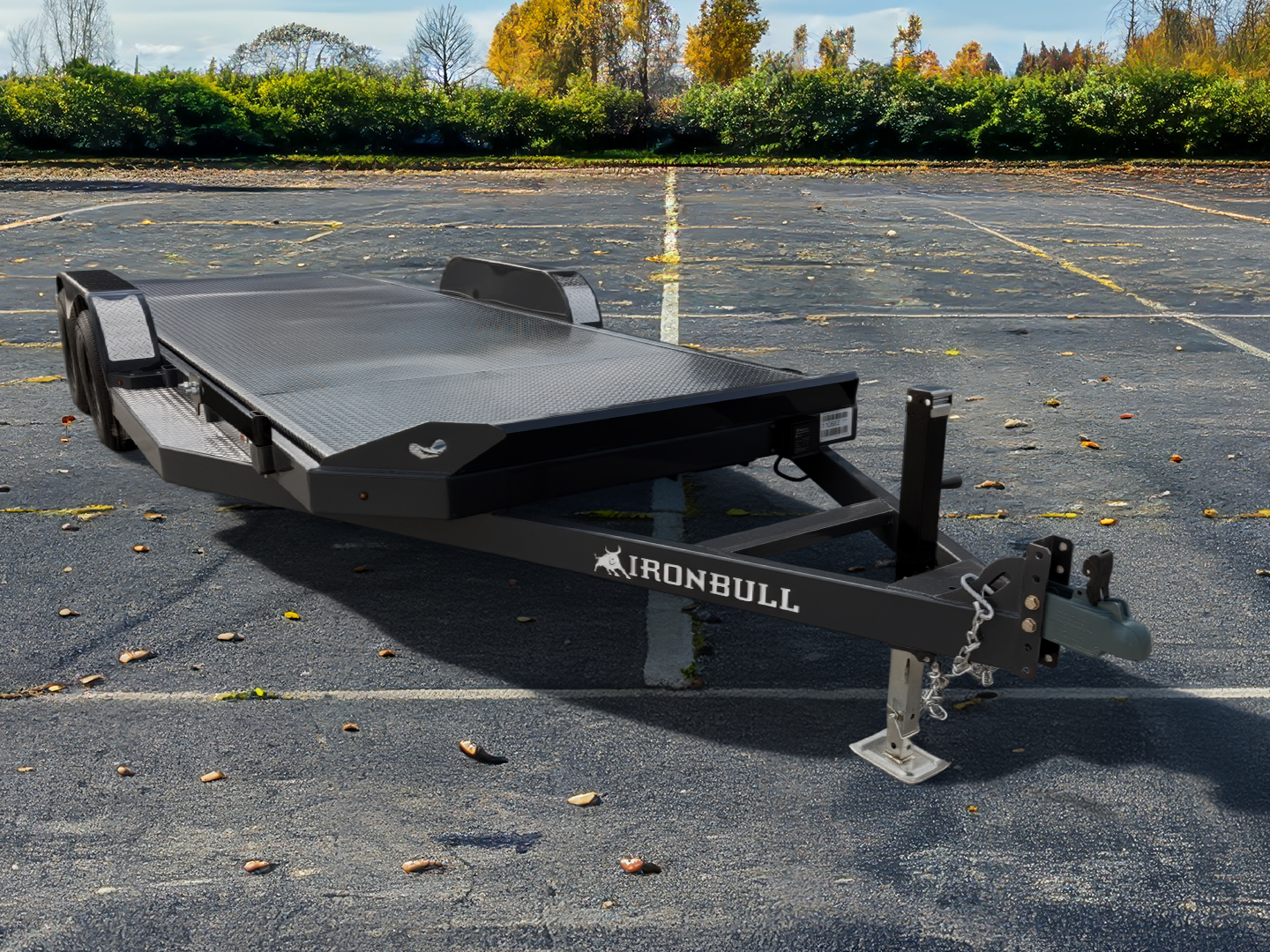 Iron Bull 7 x 20 7K Steel Gravity Tilt Car Hauler TRB Iron Bull Trailer TRB8320032
