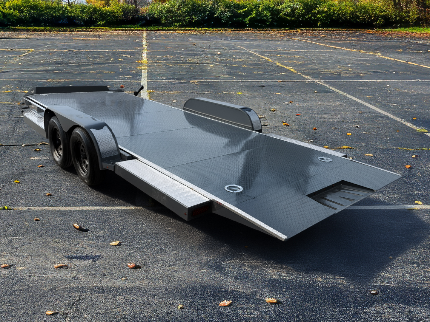 Iron Bull 7 x 20 7K Steel Gravity Tilt Car Hauler TRB Iron Bull Trailer TRB8320032