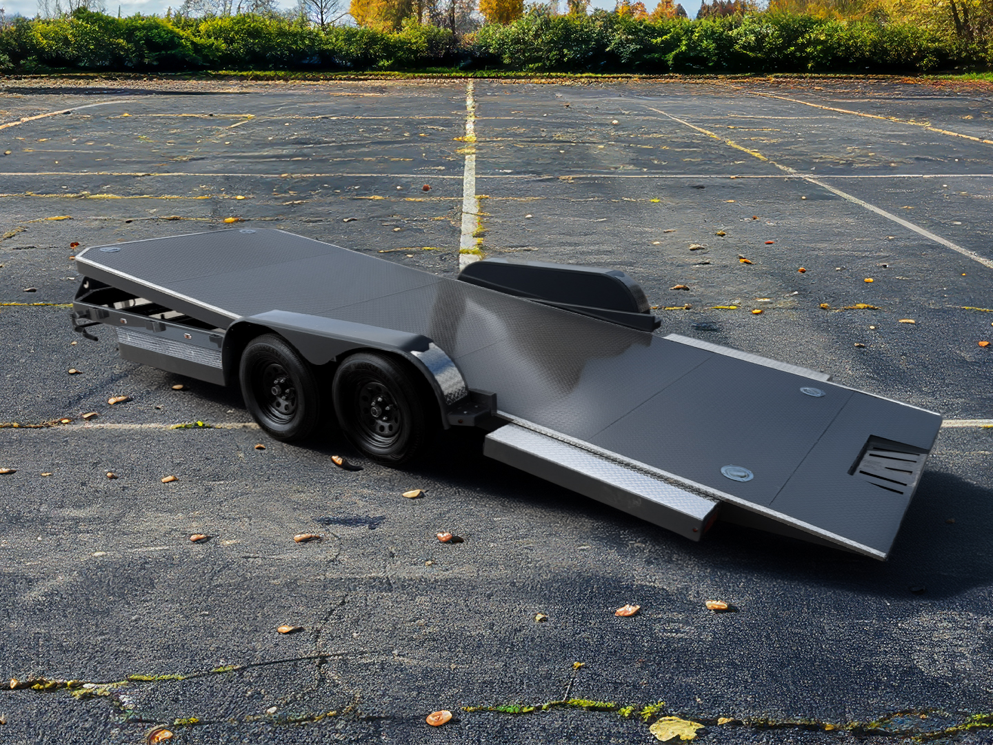 Iron Bull 7 x 20 7K Steel Gravity Tilt Car Hauler TRB Iron Bull Trailer TRB8320032