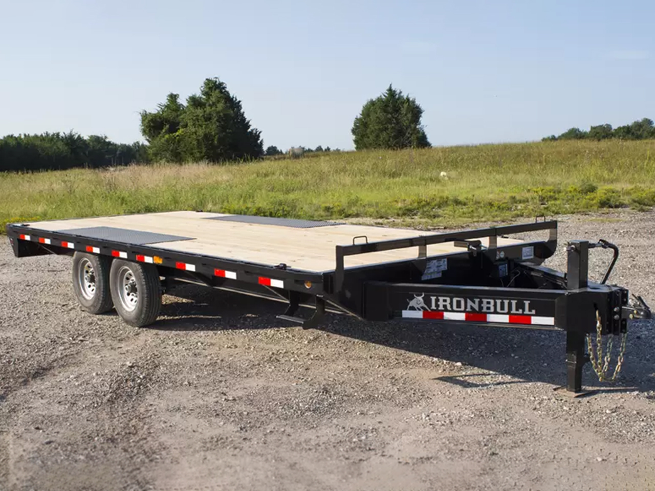 Iron Bull 8.5 x 20 14K 10" I-Beam Pintle Equipment Trailer Iron Bull Trailer FDP0220072