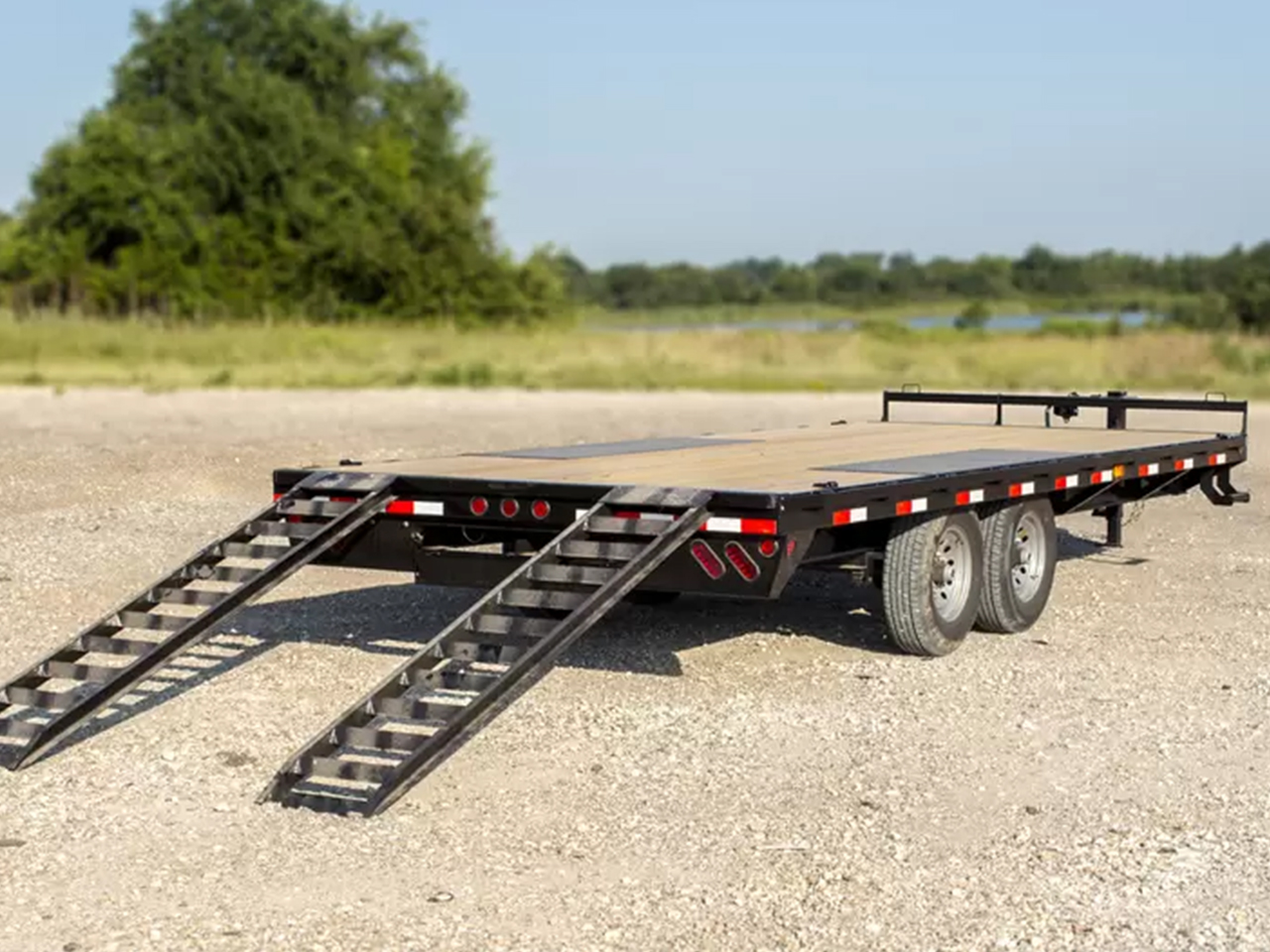 Iron Bull 8.5 x 20 14K 10" I-Beam Pintle Equipment Trailer Iron Bull Trailer FDP0220072