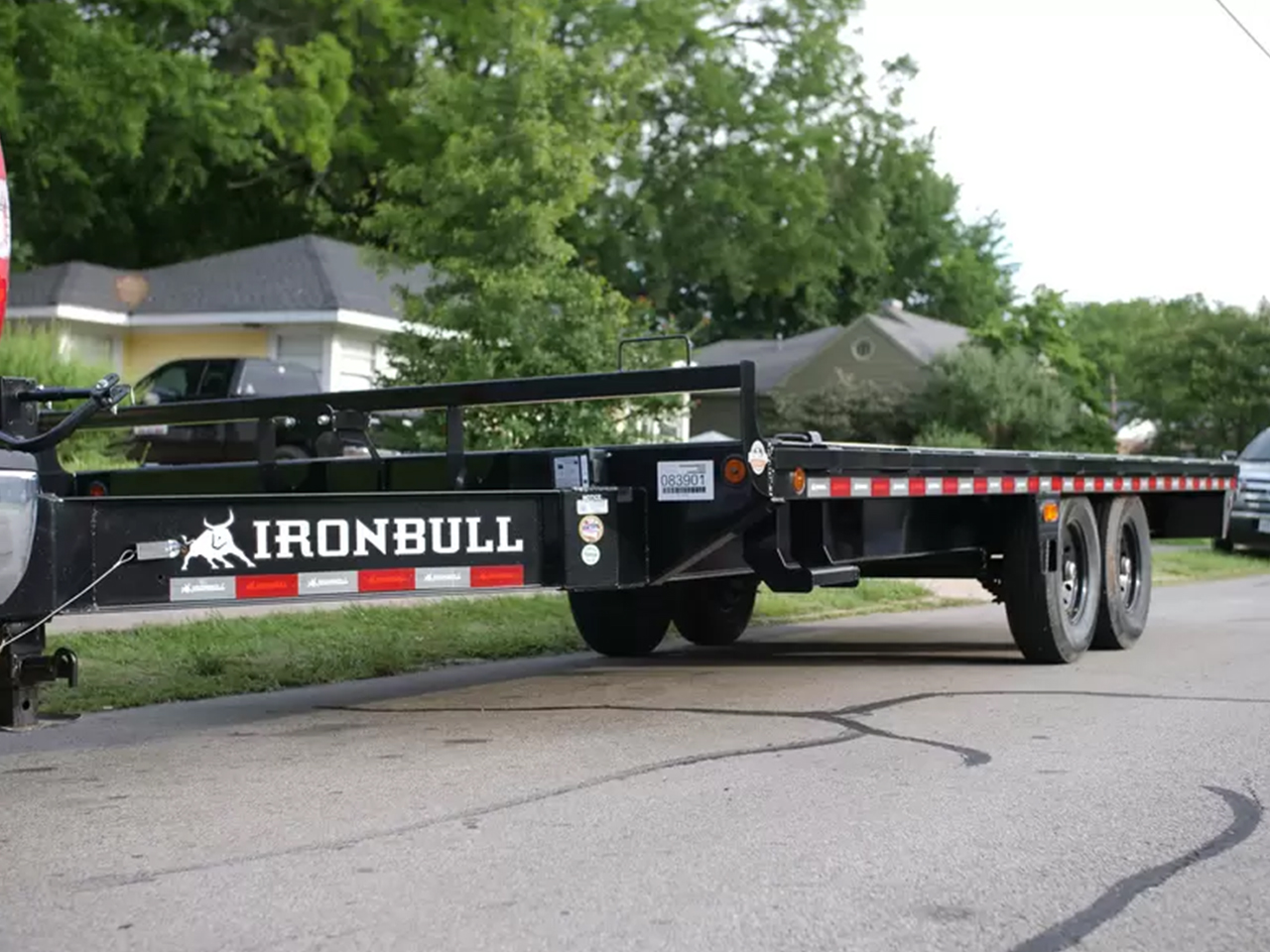 Iron Bull 8.5 x 20 14K 10" I-Beam Pintle Equipment Trailer Iron Bull Trailer FDP0220072