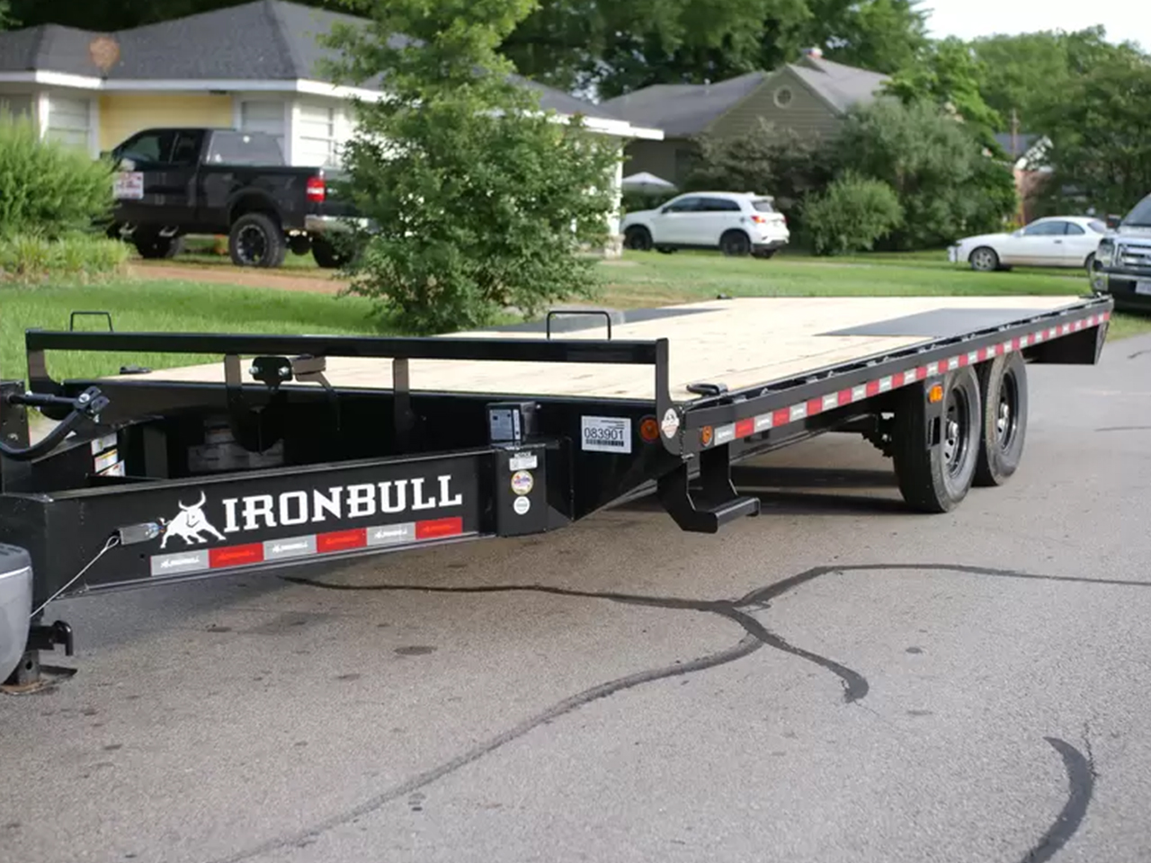Iron Bull 8.5 x 20 14K 10" I-Beam Pintle Equipment Trailer Iron Bull Trailer FDP0220072