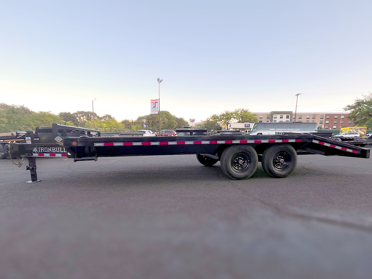 Iron Bull 8.5 x 20 14K 10" I-Beam Equipment Trailer Slide Iron Bull Trailer FDP0220072 D35