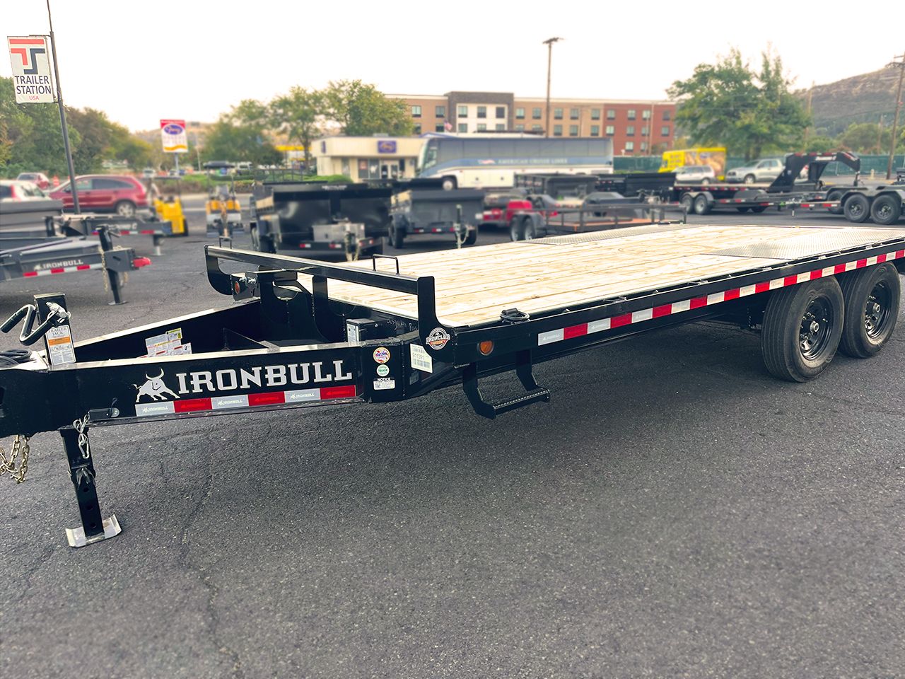 Iron Bull 8.5 x 20 14K 10" I-Beam Equipment Trailer Slide Iron Bull Trailer FDP0220072 D35