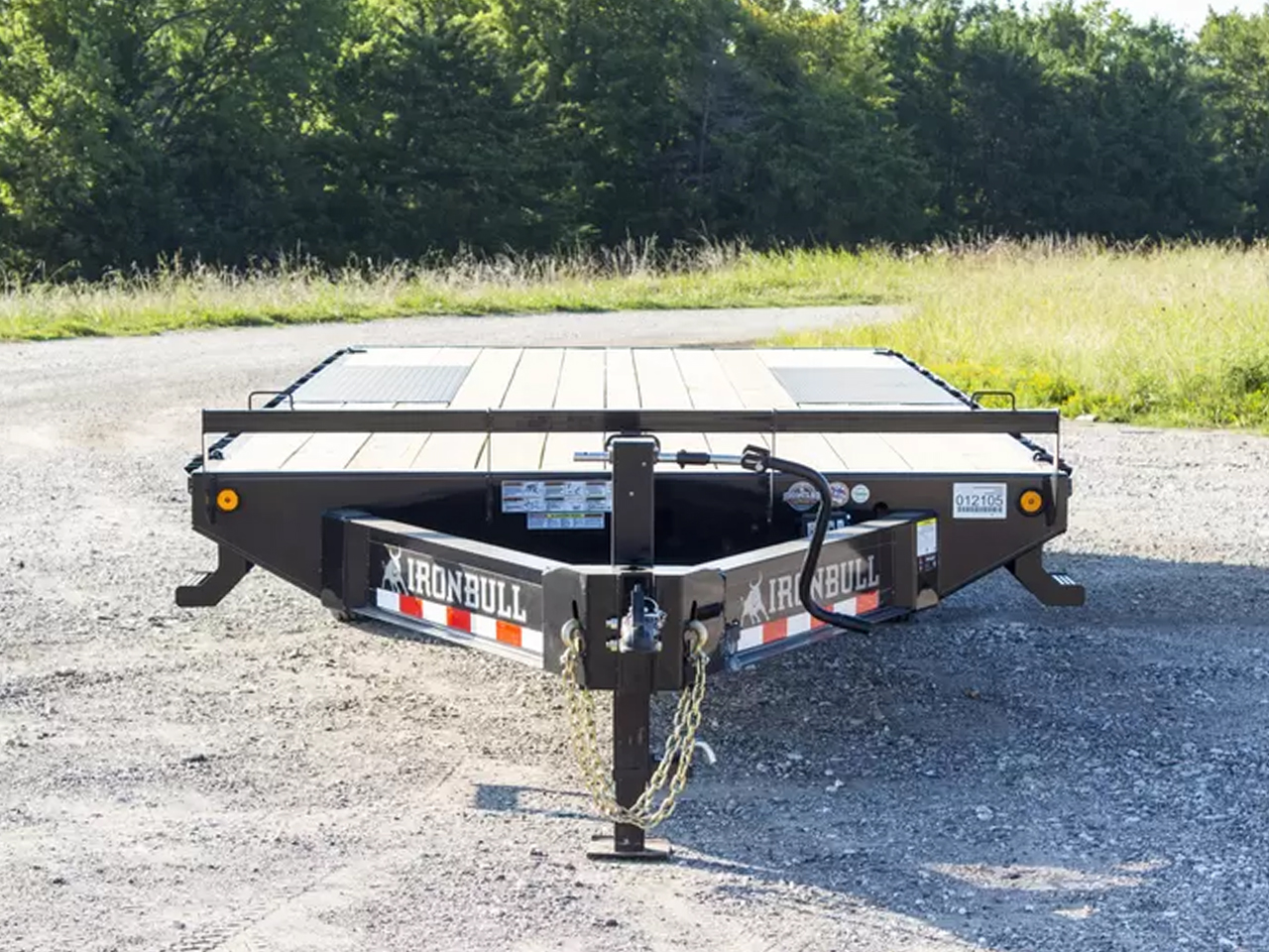 Iron Bull 8.5 x 22 14K 10" I-Beam Pintle Equipment Trailer Iron Bull Trailer FDP0222072