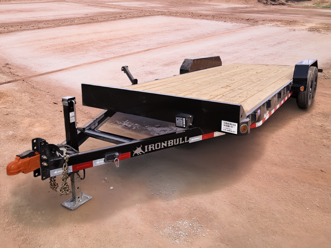 Iron Bull 7x18 14K Equipment Trailer - ETB - Dovetail w/Slide In Ramps Iron Bull Trailer ETB8318072 D26