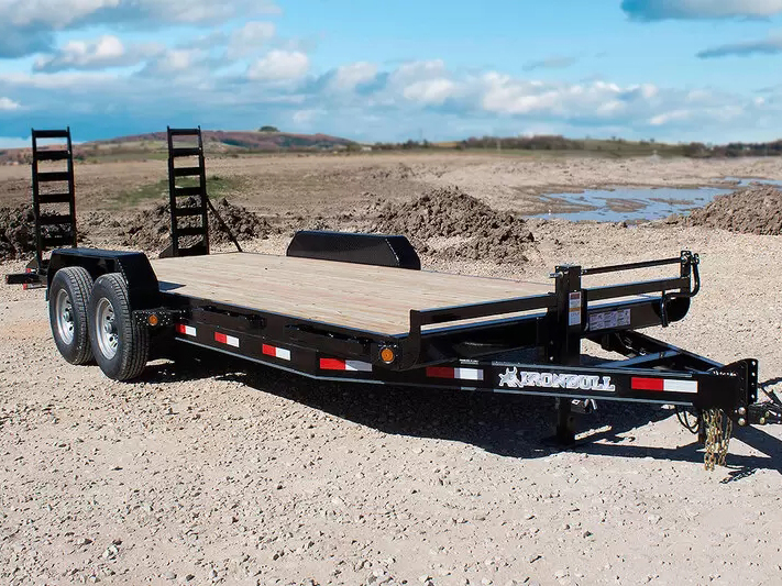Iron Bull 7x22  14K  Equipment Trailer - ETB - Stand Up Ramps  Trailer ETB8322072 D12