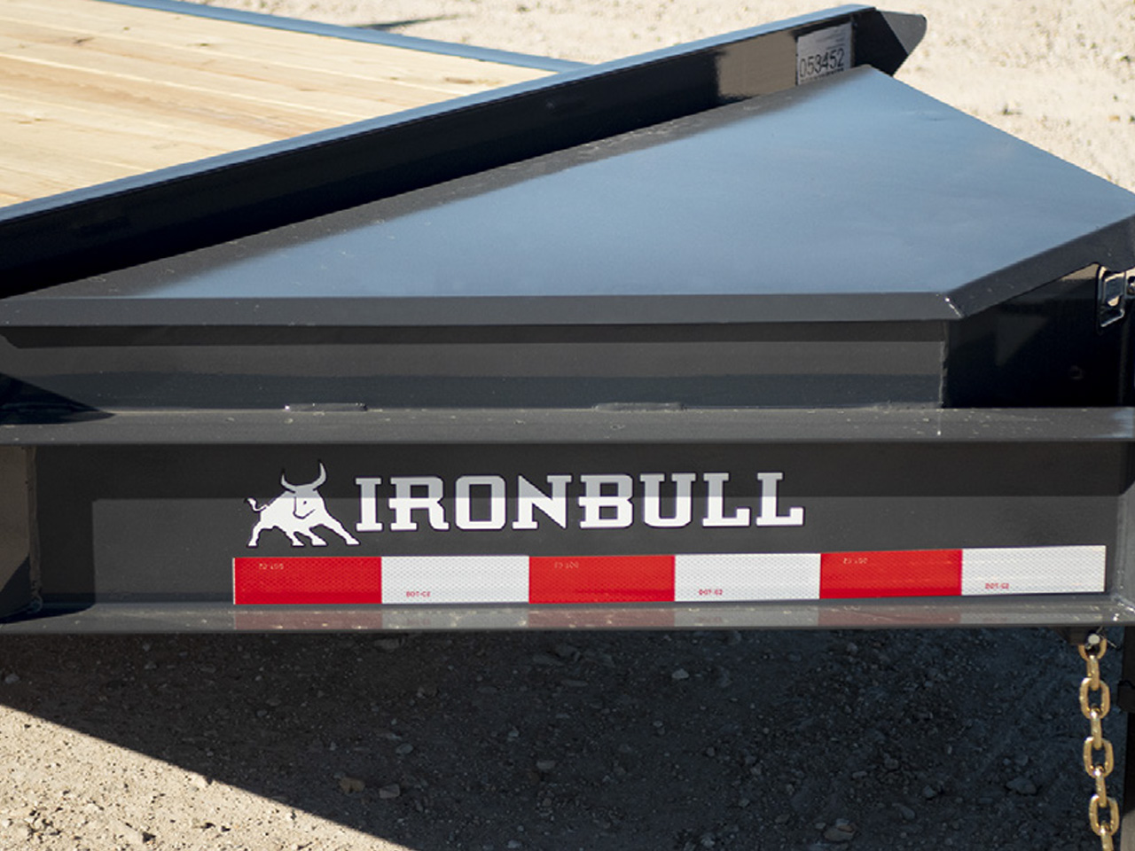 Iron Bull 8.5x20  14K Deckover Equipment Trailer - 8" I-Beam - EWB - Slide in Ramps Iron Bull Trailer EWB0220072 ES2 D06 GRY