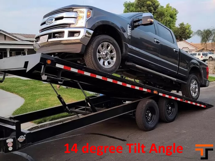 Iron Bull 8.5 x 26  14K  Power  Tilt Equipment Trailer - 8" I-Beam - TDP Iron Bull Trailer TDP0226072