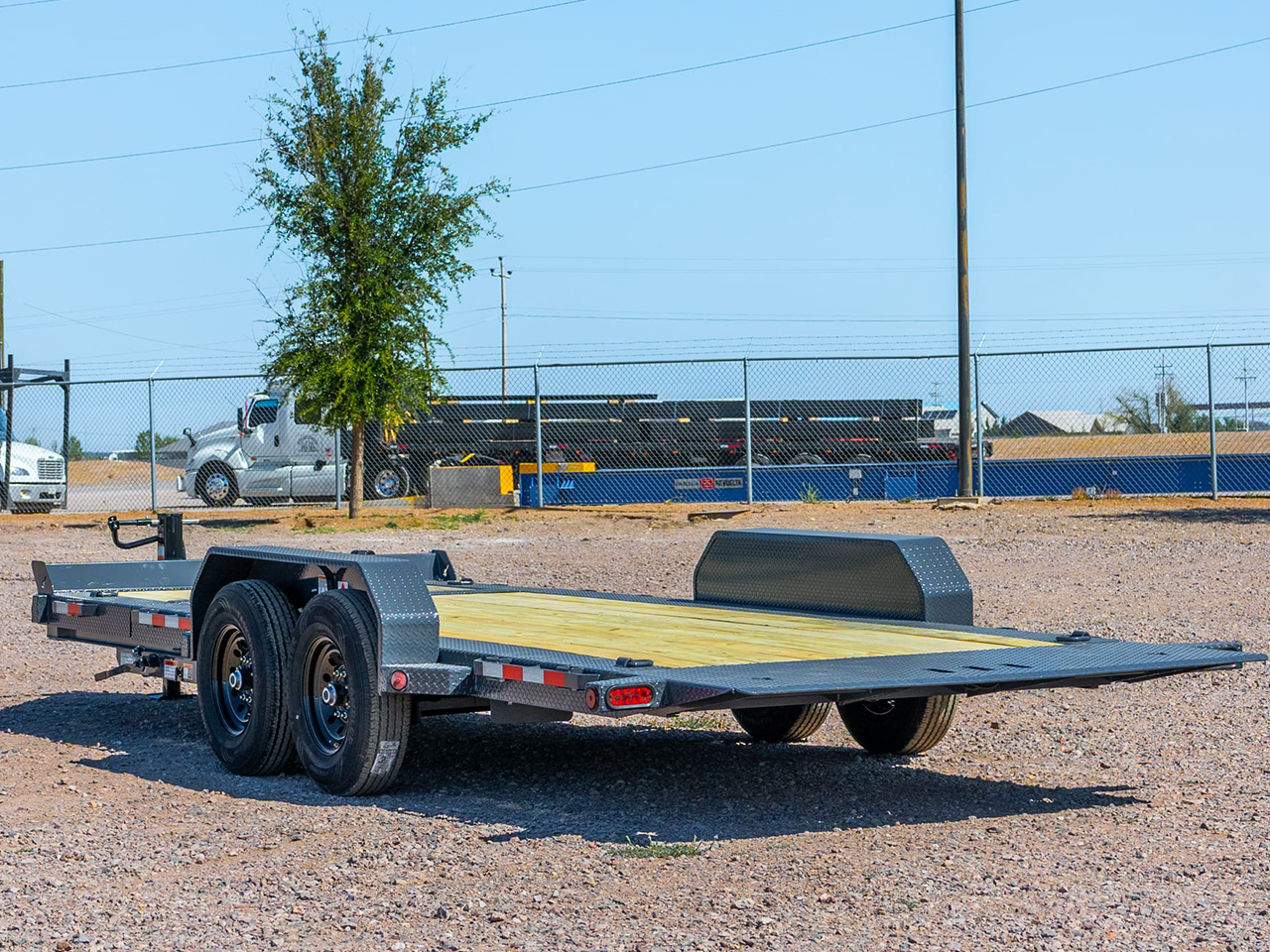 Iron Bull 7x20 14K I-Beam 16/4 Split Deck Equipment Trailer - 8" I-Beam - TWB Iron Bull Trailer TWB8320072