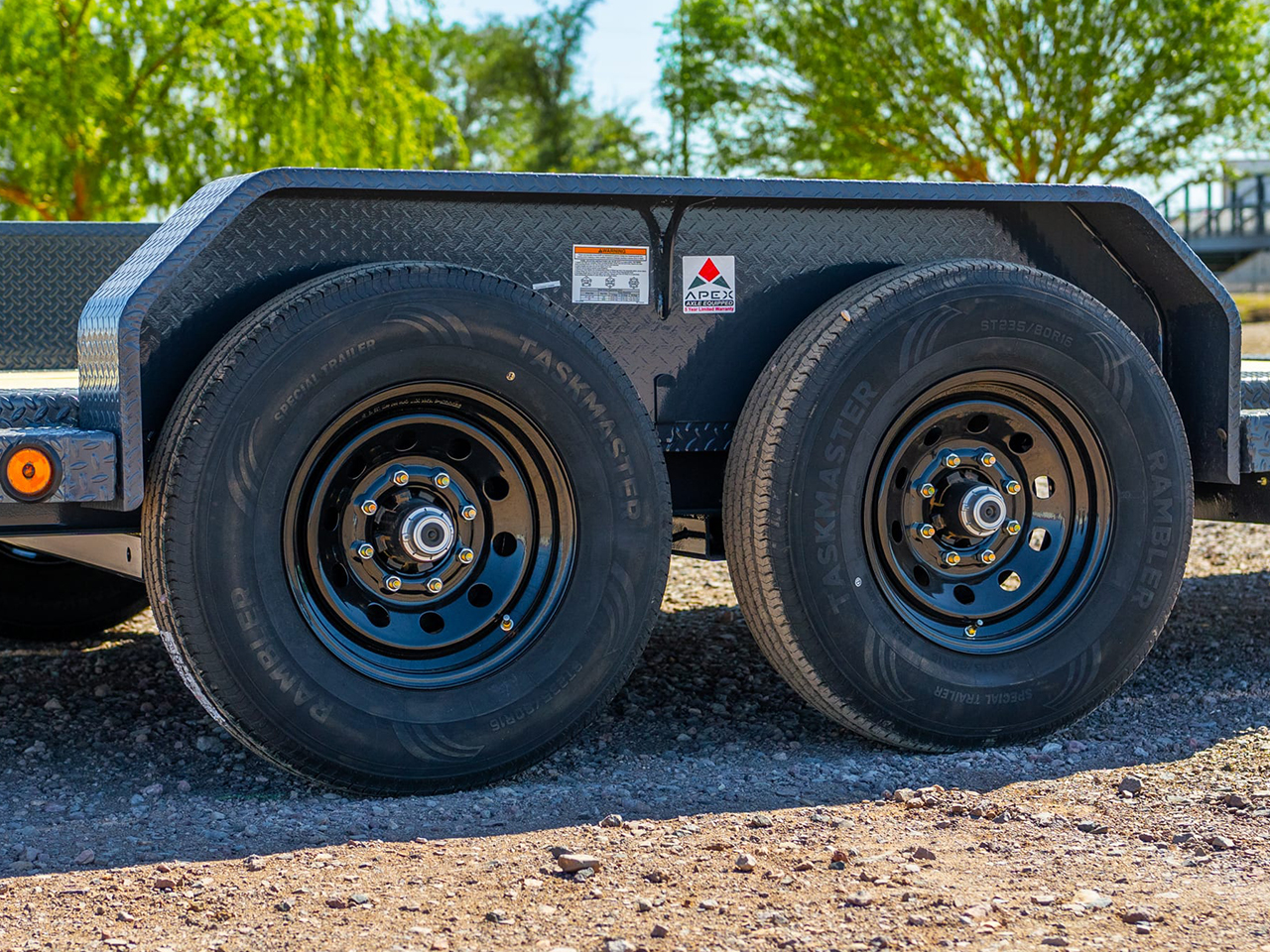 Iron Bull 7x20 14K I-Beam 16/4 Split Deck Equipment Trailer - 8" I-Beam - TWB Iron Bull Trailer TWB8320072