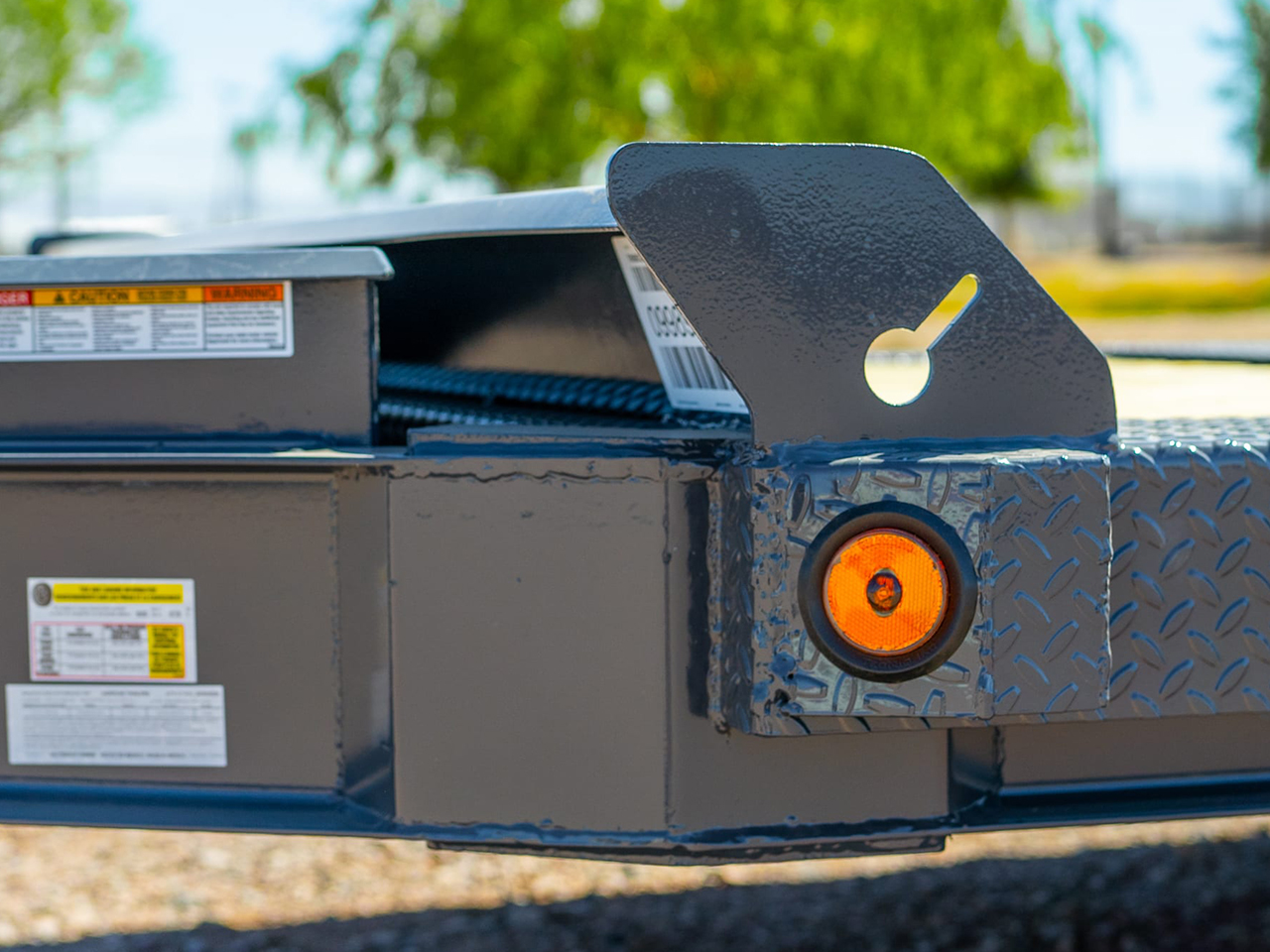 Iron Bull 7x20 14K I-Beam 16/4 Split Deck Equipment Trailer - 8" I-Beam - TWB Iron Bull Trailer TWB8320072