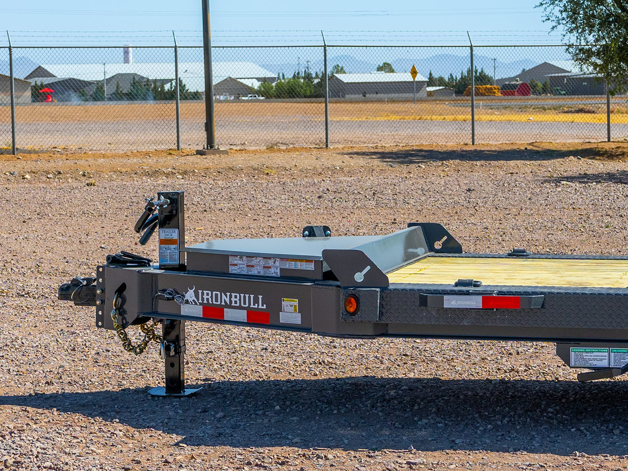 Iron Bull 7x20 14K I-Beam 16/4 Split Deck Equipment Trailer - 8" I-Beam - TWB Iron Bull Trailer TWB8320072