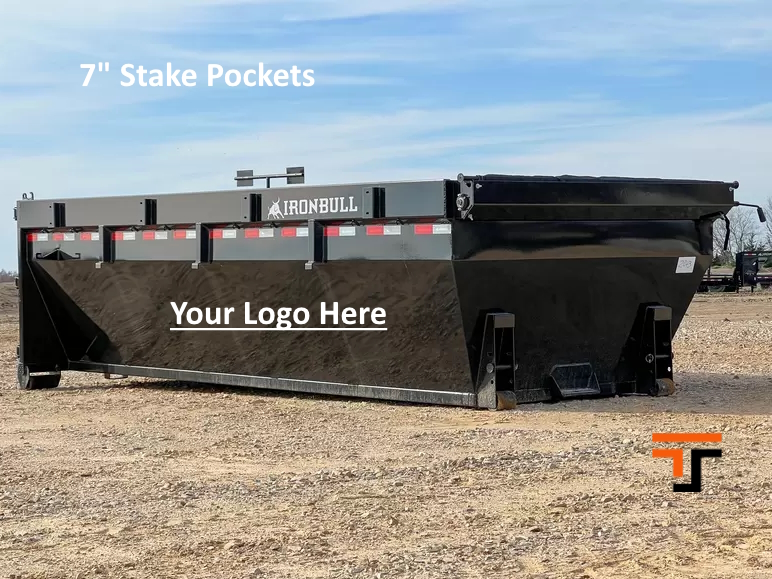 Iron Bull 7 x 14 Roll-Off Bin - DBG Bin Iron Bull Trailer RB8314S62