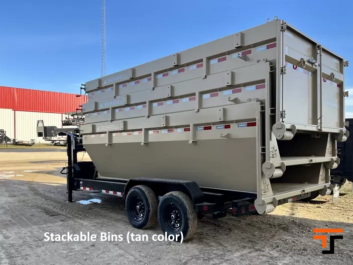 Iron Bull 7 x 16 Roll-Off Bin - DBG Bin Iron Bull Trailer RB8316S62