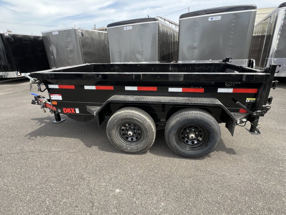 MAXX-D 5x10 10K D6X Dump Trailer 18" Solid Sides MAXX-D Trailer D6B-5X10-10K-18