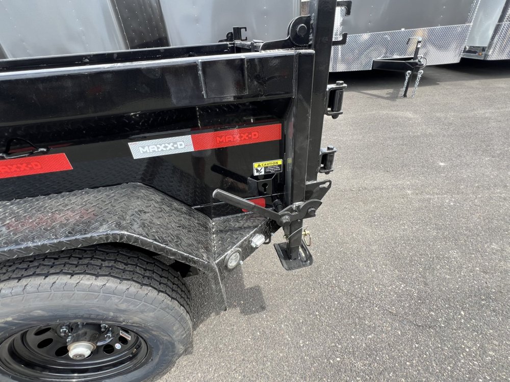 MAXX-D 5x10 10K D6X Scissor Lift Dump Trailer 18" Solid Sides MAXX-D Trailer D6X-5X10-10K-18