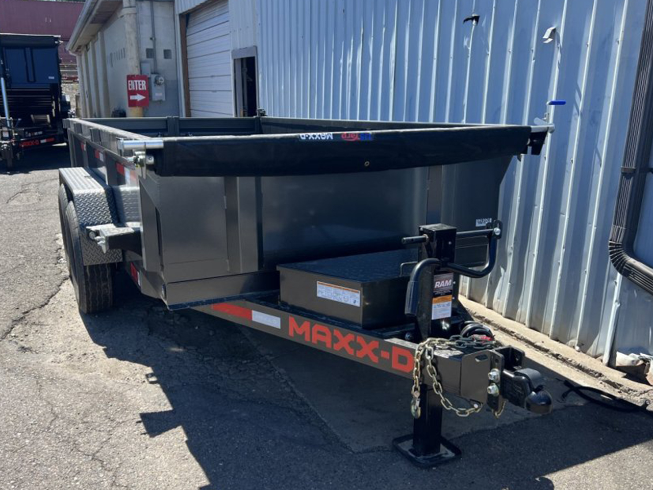 MAXX-D 6x12 12K D7X Scissor Lift Dump Trailer 21" Solid Sides MAXX-D Trailer D7B-6X12-12K-21