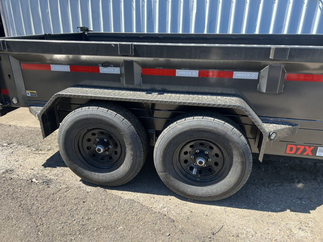 MAXX-D 6x12 12K D7X Scissor Lift Dump Trailer 21" Solid Sides MAXX-D Trailer D7B-6X12-12K-21