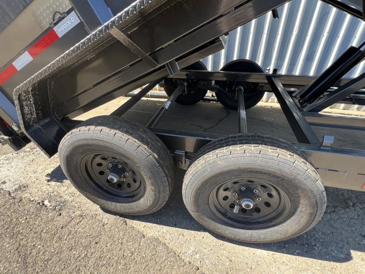 MAXX-D 6x12 12K D7X Scissor Lift Dump Trailer 21" Solid Sides MAXX-D Trailer D7B-6X12-12K-21