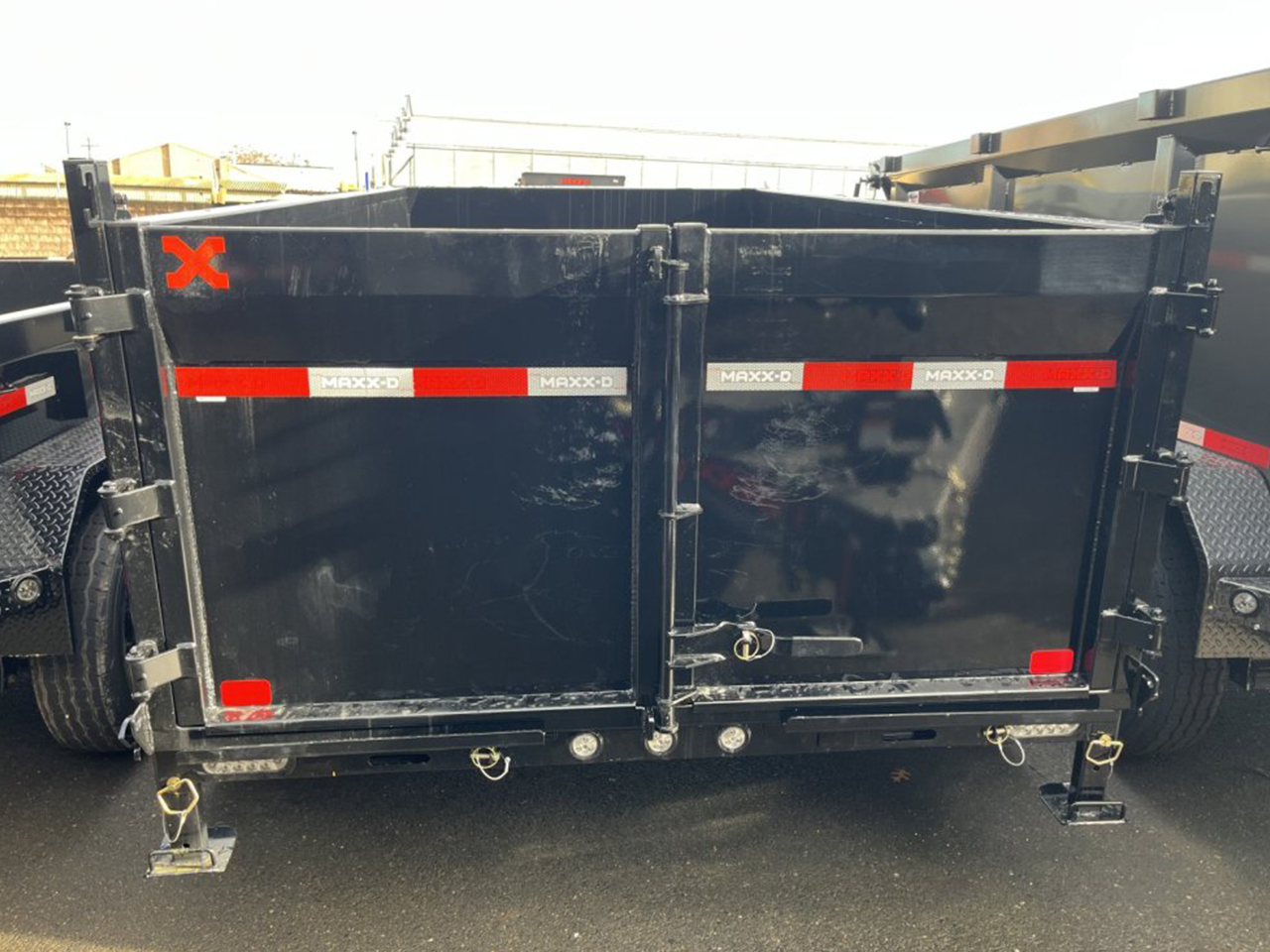 MAXX-D 6x12 12K D7X Scissor Lift Dump Trailer 36" Solid Sides MAXX-D Trailer D7X-6X12-12K-36