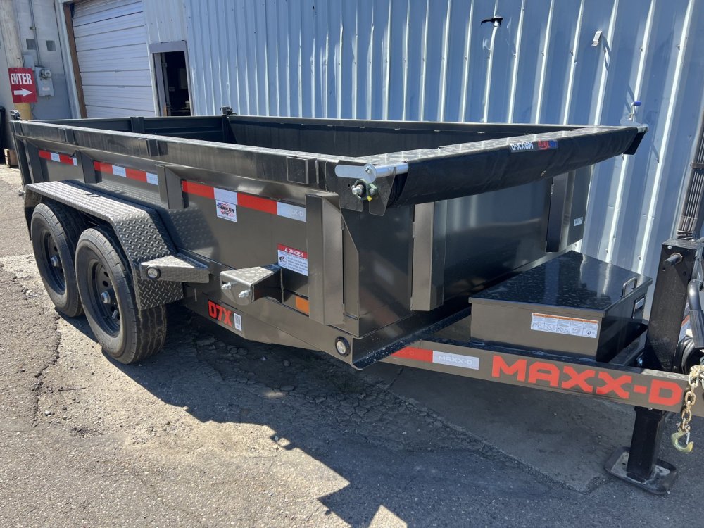 MAXX-D 6x12 12K D7X Dump Trailer 21" Solid Sides MAXX-D Trailer D7X-6X12-12K-21