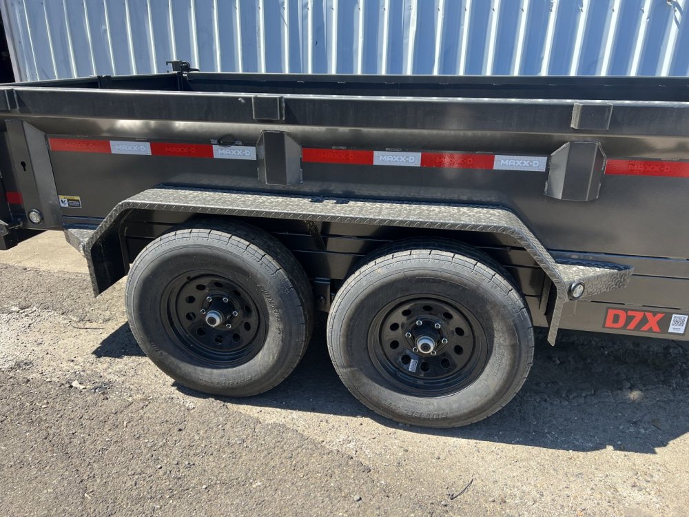 MAXX-D 6x12 12K D7X Dump Trailer 21" Solid Sides MAXX-D Trailer D7X-6X12-12K-21