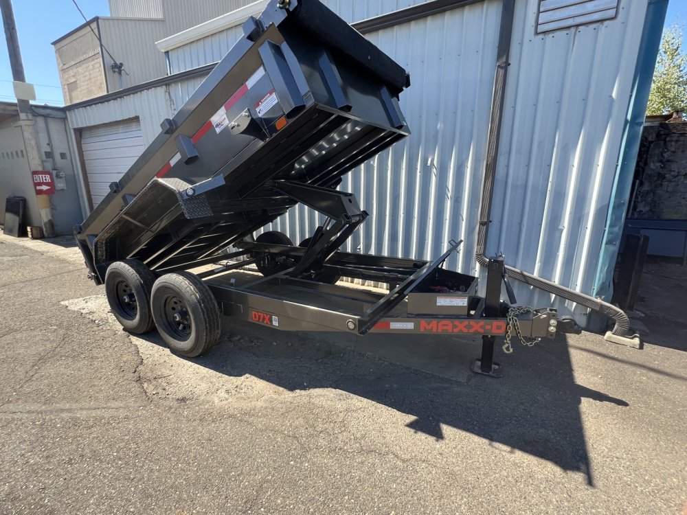 MAXX-D 6x12 12K D7X Dump Trailer 21" Solid Sides MAXX-D Trailer D7X-6X12-12K-21