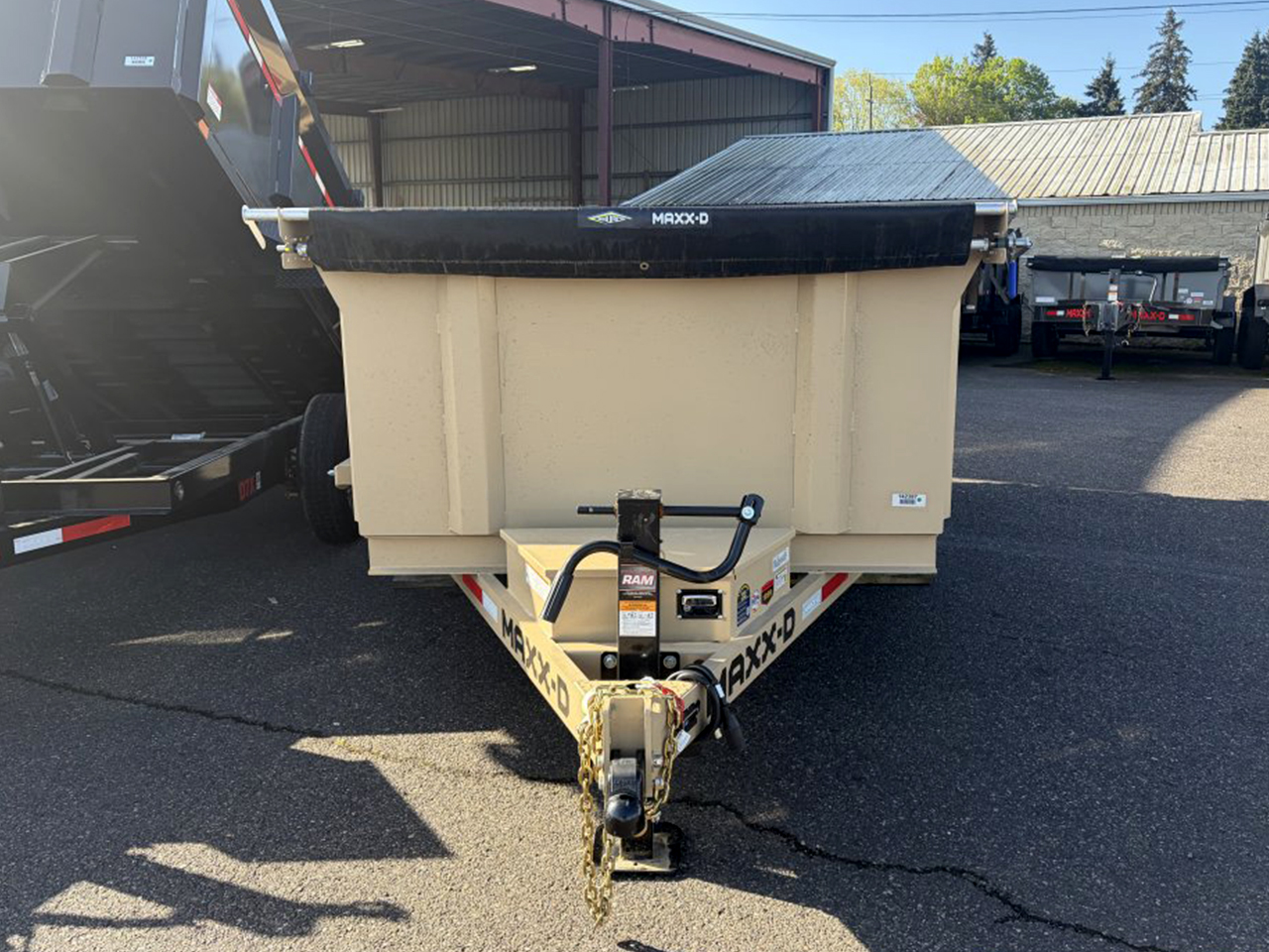 MAXX-D 6x12 14K D7X Scissor Lift Budget Friendly Dump Trailer w/36" Solid Sides MAXX-D Trailer D7B-6X12-14K-36