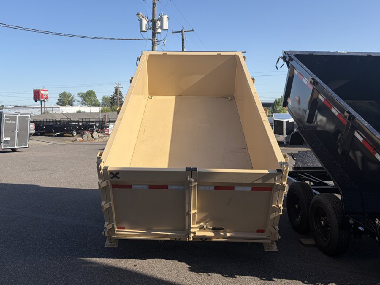 MAXX-D 6x12 14K D7X Scissor Lift Budget Friendly Dump Trailer w/36" Solid Sides MAXX-D Trailer D7B-6X12-14K-36