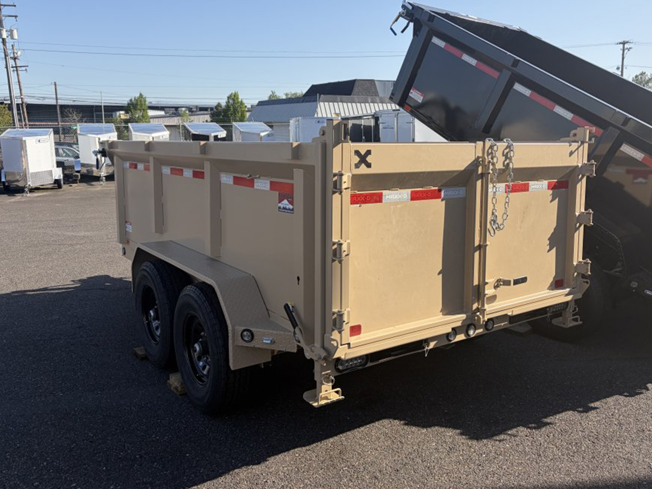 MAXX-D 6x12 14K D7X Scissor Lift Budget Friendly Dump Trailer w/36" Solid Sides MAXX-D Trailer D7B-6X12-14K-36