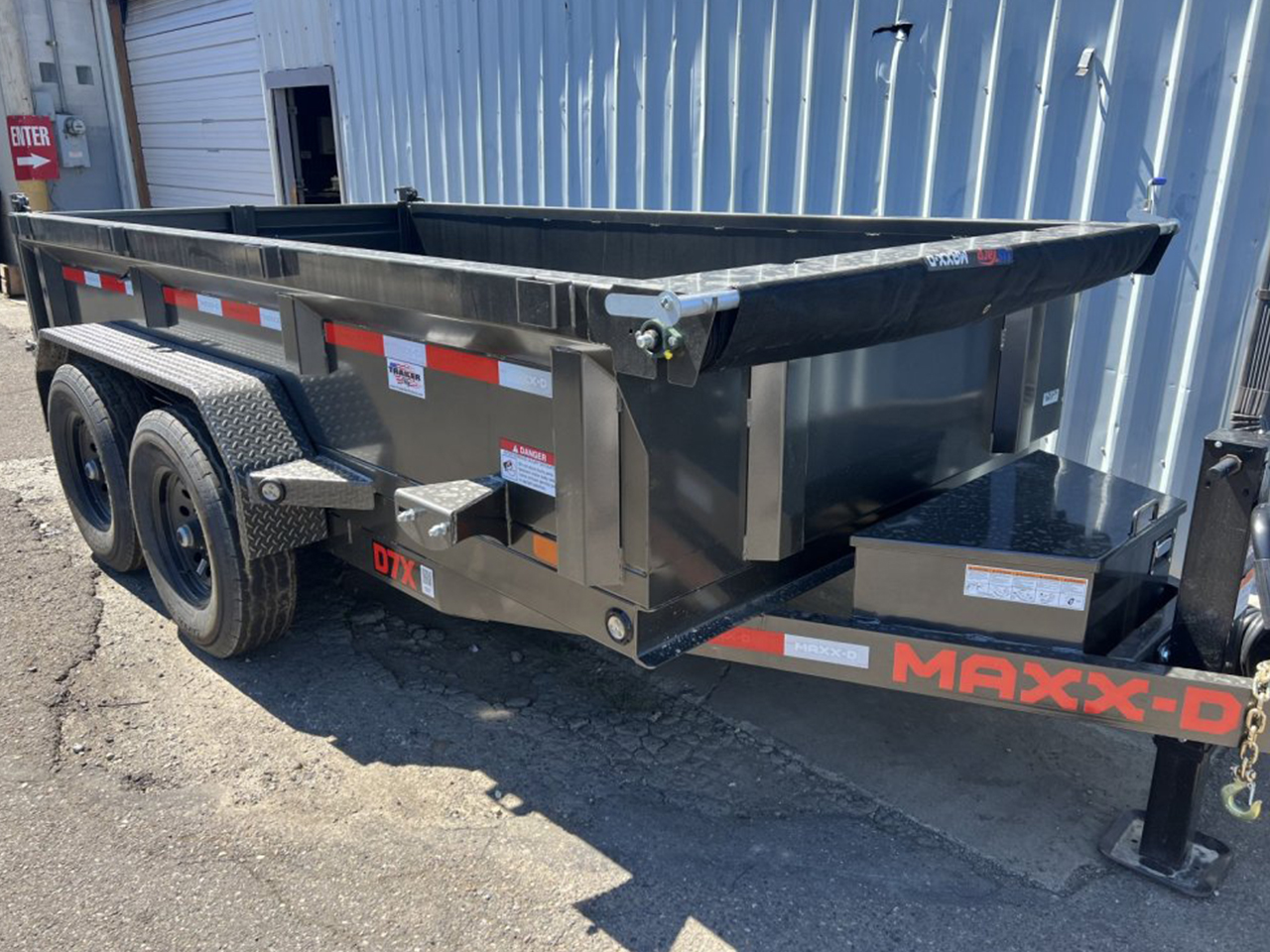 MAXX-D 6 x 12 14K D7X Scissor Lift Dump Trailer 21" Sides Trailer D7X-6X12-14K-21