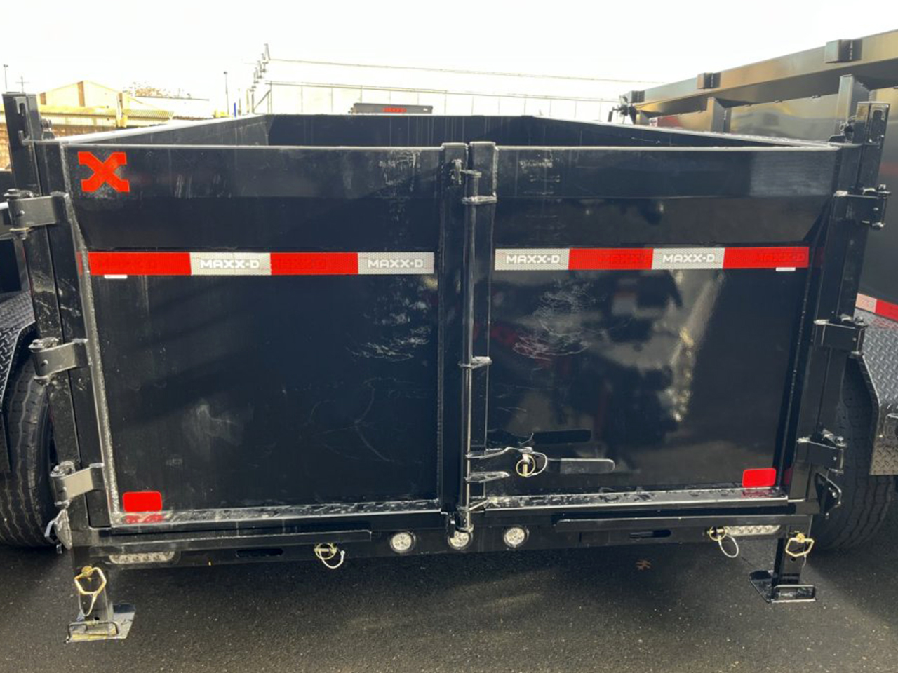 MAXX-D 6x12 14K D7X Scissor Lift Dump Trailer 36" Solid Sides MAXX-D Trailer D7X-6X12-14K-36