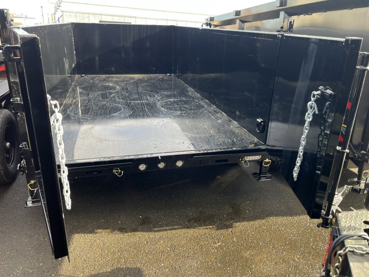 MAXX-D 6x12 14K D7X Scissor Lift Dump Trailer 36" Solid Sides MAXX-D Trailer D7X-6X12-14K-36