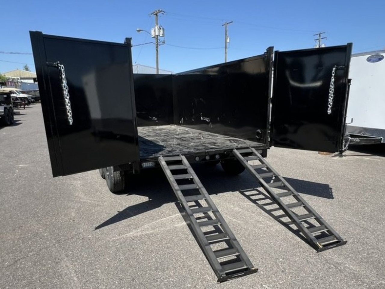 MAXX-D 6x12 14K D7X Scissor Lift Dump Trailer 48" Solid Sides MAXX-D Trailer D7X-6X12-14K-48