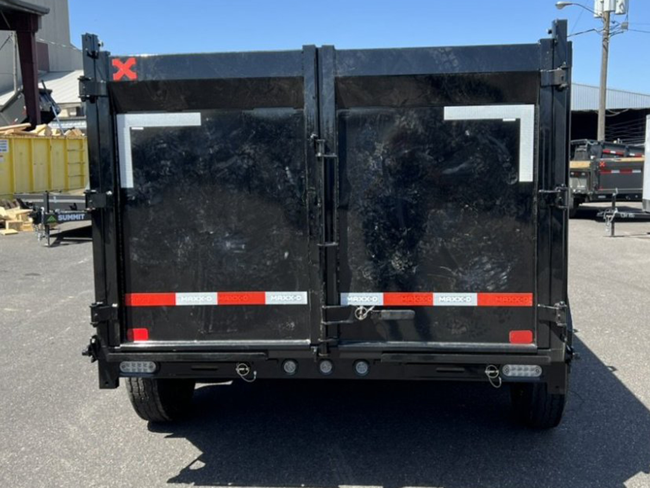 MAXX-D 6x12 14K D7X Scissor Lift Dump Trailer 48" Solid Sides MAXX-D Trailer D7X-6X12-14K-48
