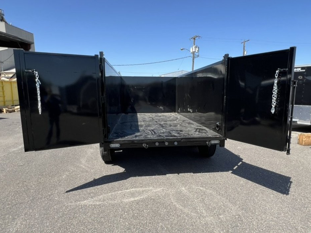 MAXX-D 6x12 14K D7X Scissor Lift Dump Trailer 48" Solid Sides MAXX-D Trailer D7X-6X12-14K-48