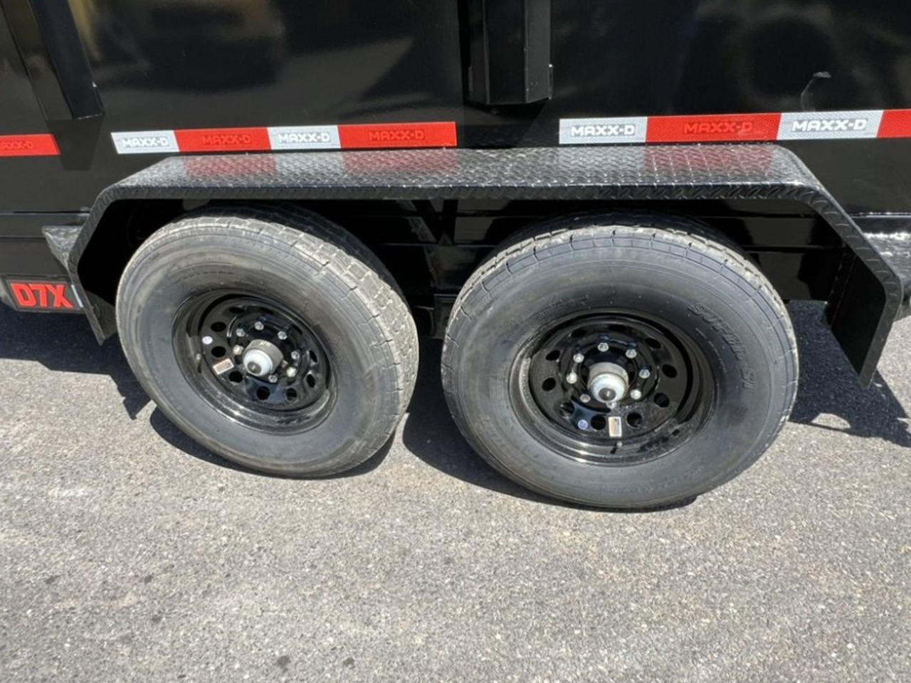 MAXX-D 6x12 14K D7X Scissor Lift Dump Trailer 48" Solid Sides MAXX-D Trailer D7X-6X12-14K-48
