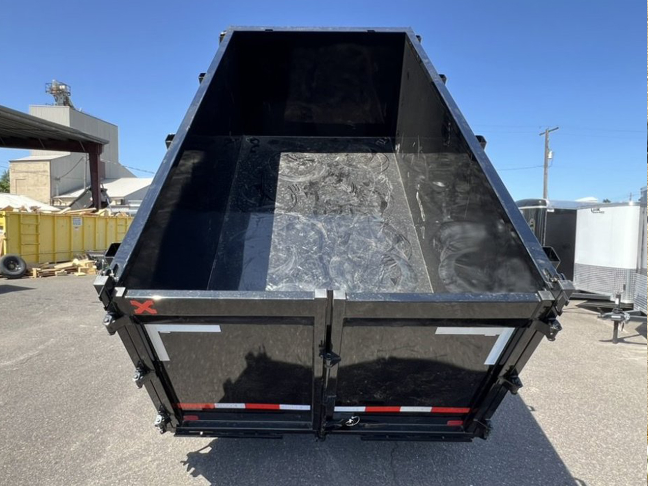 MAXX-D 6x12 14K D7X Scissor Lift Dump Trailer 48" Solid Sides MAXX-D Trailer D7X-6X12-14K-48