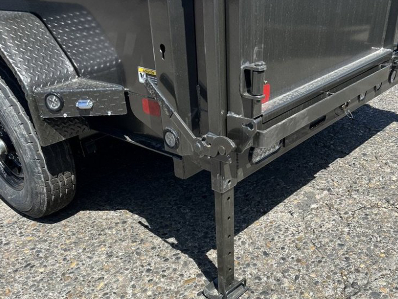 MAXX-D 7x14 14K DJX I-Beam Dump 24" Solid Sides MAXX-D Trailer DJB-7X14-14K-24