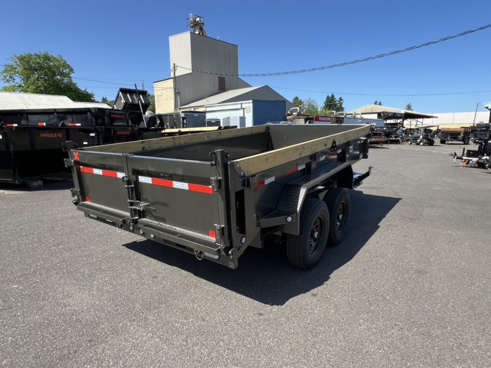 MAXX-D 7x14 14K DKX Dump Trailer 18" Solid Sides w/6" Board Sides MAXX-D Trailer DKB-7X14-14K-18+6