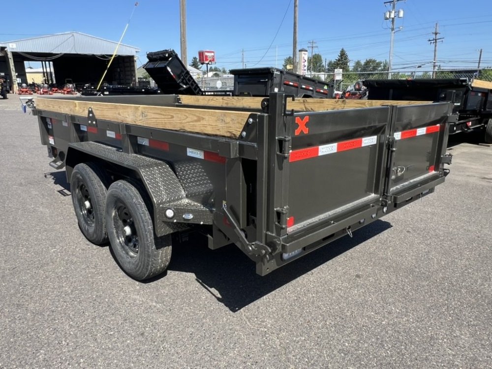 MAXX-D 7x14 14K DKX Dump Trailer 18" Solid Sides w/6" Board Sides MAXX-D Trailer DKB-7X14-14K-18+6